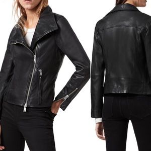 NWOT All Saints Ellis Biker Leather Jacket